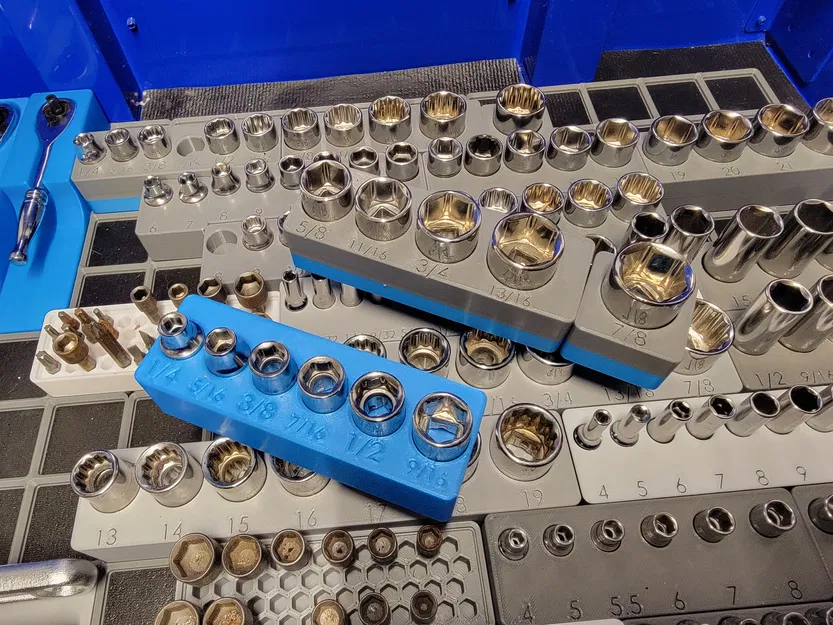 Giá đỡ tuýp Husky Gridfinity 5/8 đến 13/16 - Image 1