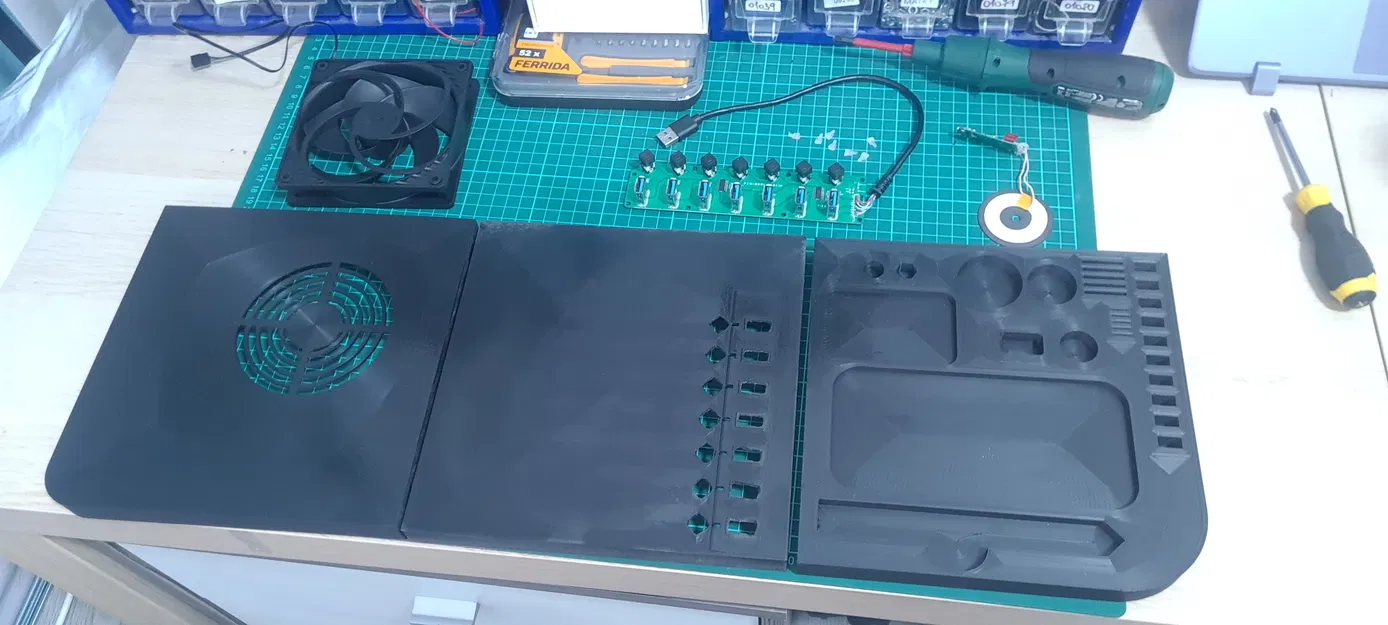 Kệ Laptop Nâng Cao PC Stol Có Quạt và Cổng USB - Image 4