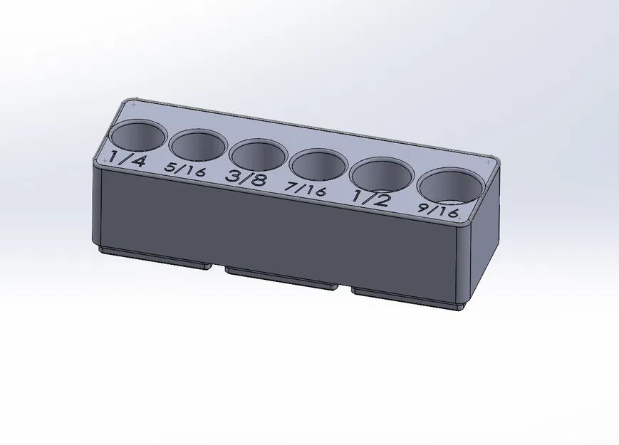 Kệ đựng ổ cắm Gridfinity 1/4 đến 9/16 - Image 1