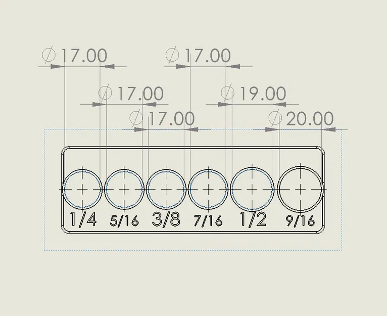 Kệ đựng ổ cắm Gridfinity 1/4 đến 9/16 - Image 3