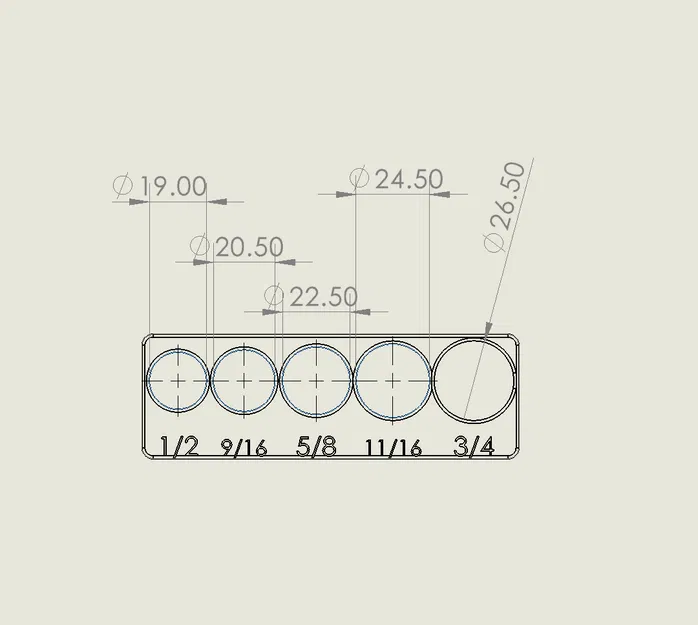 Khay đựng tuýp dài 1/2 đến 3/4 cho Gridfinity - Image 3