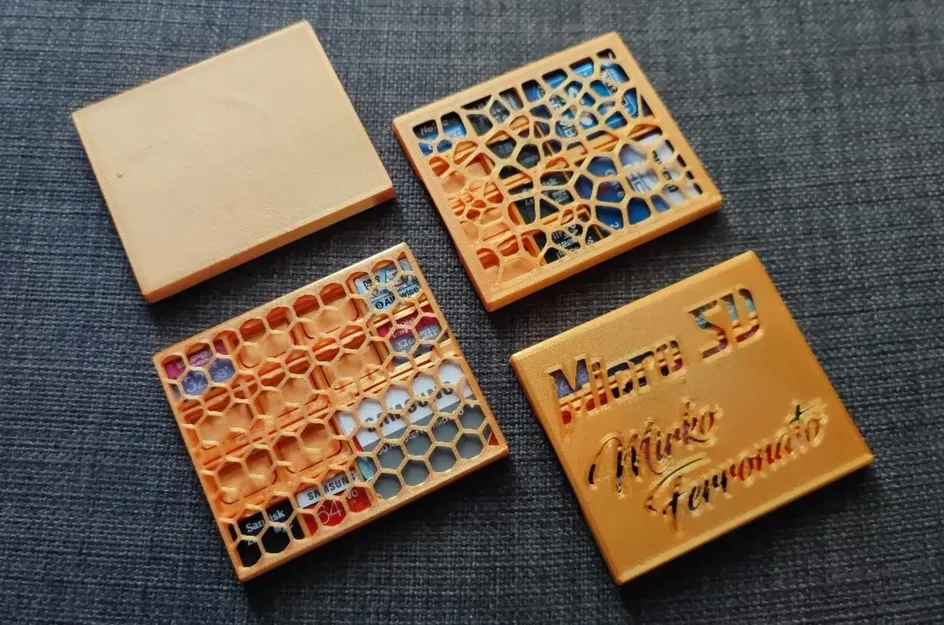 Bìa Hộp Đựng Thẻ Nhớ SD & Micro SD Thiết Kế Voronoi - Image 1