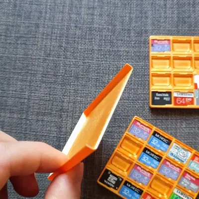 Bìa Hộp Đựng Thẻ Nhớ SD & Micro SD Thiết Kế Voronoi