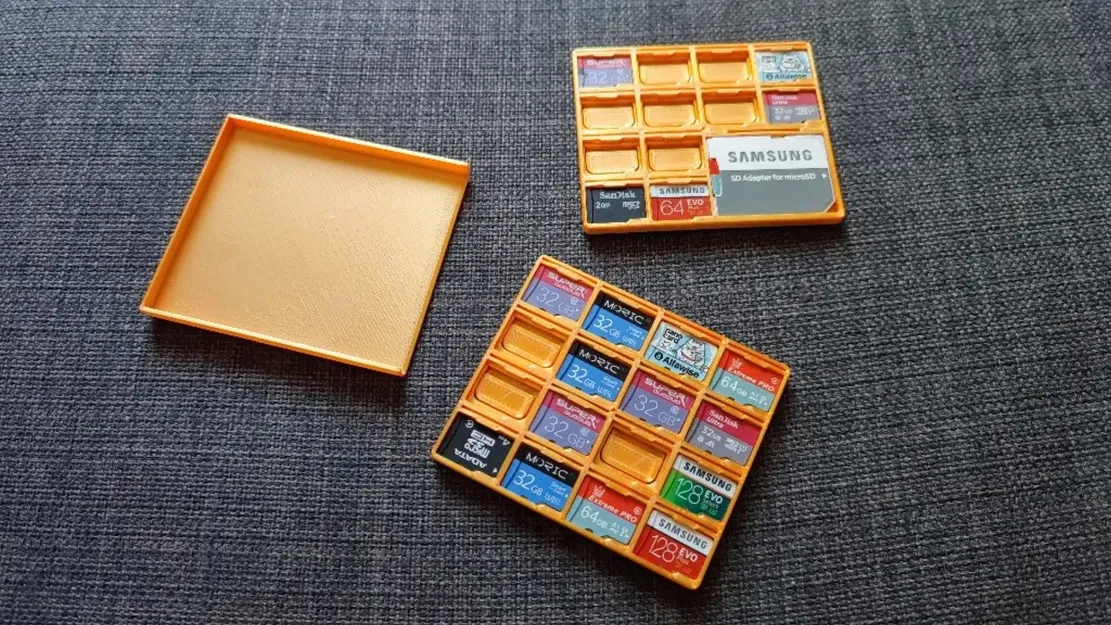 Bìa Hộp Đựng Thẻ Nhớ SD & Micro SD Thiết Kế Voronoi - Image 4