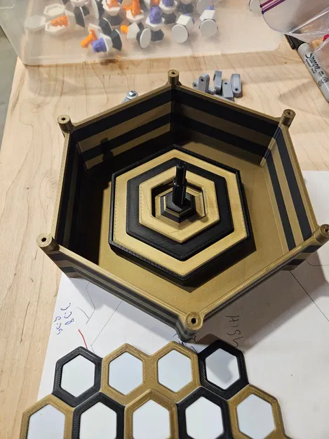 Mô hình Prusa Balance Game: Hộp đựng và trụ 2 mảnh (remix) - Image 3