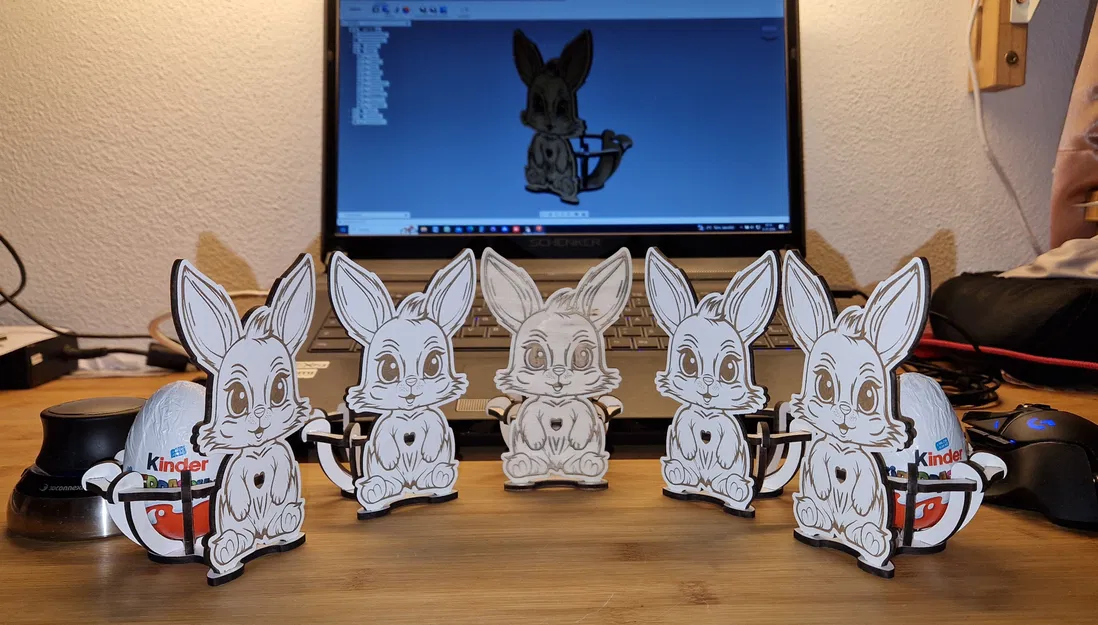Thỏ Phục Sinh Cắt Laser (Osterhase Lasercut) - Image 1