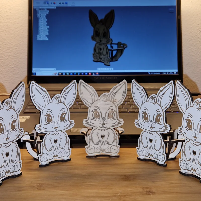 Thỏ Phục Sinh Cắt Laser (Osterhase Lasercut)