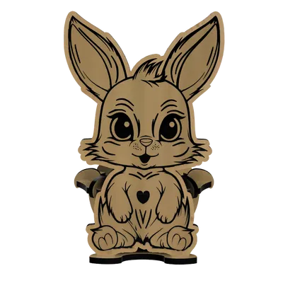 Thỏ Phục Sinh Cắt Laser (Osterhase Lasercut)