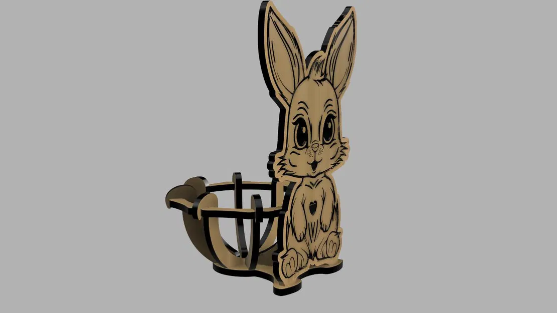 Thỏ Phục Sinh Cắt Laser (Osterhase Lasercut) - Image 3