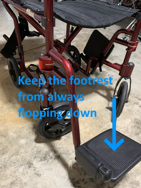 Sửa Chân Bệ Bước Xe Lăn Đẩy Bị Sập Xuống - Image 1