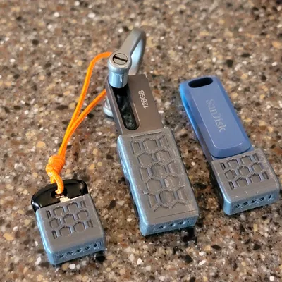 Nắp USB Thay Thế Họa Tiết Lục Giác Bằng TPU - 12mm và 26mm