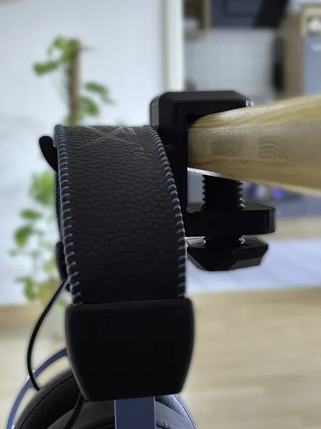 Kẹp Giữ Tai Nghe - Gắn Bàn Có Vít - Kẹp Dây Ngắn - Image 2