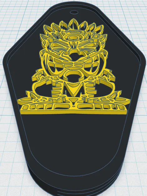 Tiki Keytag 42 - Mô Hình In 3D - Image 1