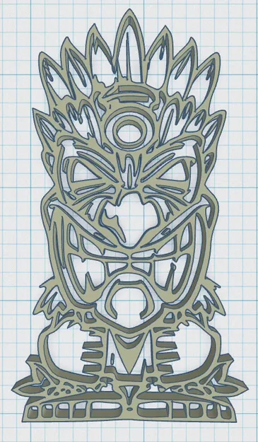 Tiki Keytag 42 - Mô Hình In 3D - Image 3