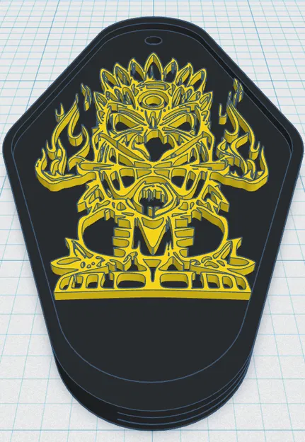 Tiki Keytag 41 - Mặt dây chuyền hình thần Tiki - Image 1