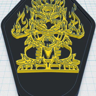 Tiki Keytag 41 - Mặt dây chuyền hình thần Tiki