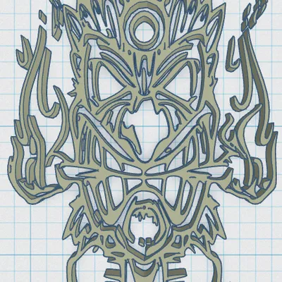 Tiki Keytag 41 - Mặt dây chuyền hình thần Tiki