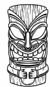 Tiki Keytag 39 - Biểu Tượng Văn Hóa Polynesia - Image 2