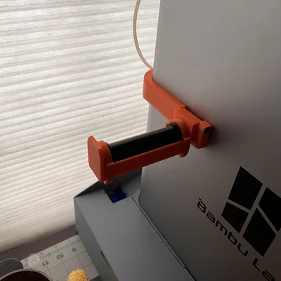 Giá đỡ cuộn chỉ Bambu Lab X1C/P1S/P1P Gập Bánh Xe Gắn Bên Hông Có Dẫn Hướng PTFE