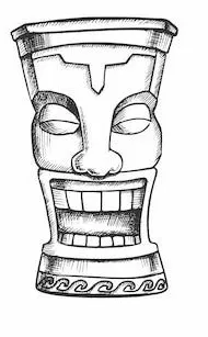 Móc chìa khóa Tiki 34 - Biểu tượng thần thoại Hawaii - Image 2