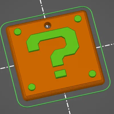 Móc Khóa Khối Dấu Hỏi "Super Mario"