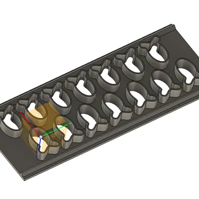 Khuôn Cắt Bánh Vàng Hình Cá Vàng