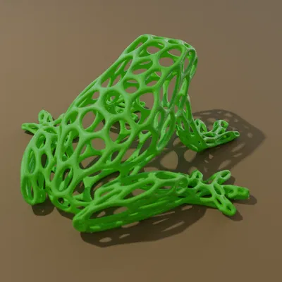 Voronoi Frogii - Ếch Phong Cách Voronoi