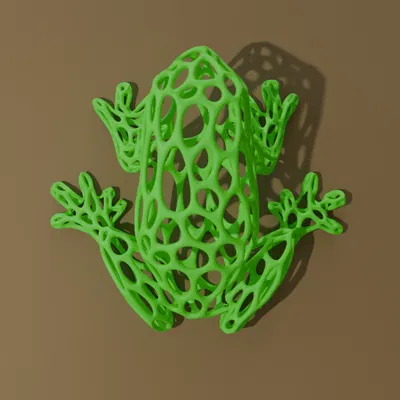 Voronoi Frogii - Ếch Phong Cách Voronoi