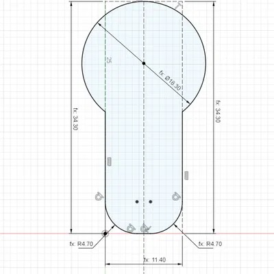 Chặn Gió Lỗ Khóa (TPU) (Có file .step)