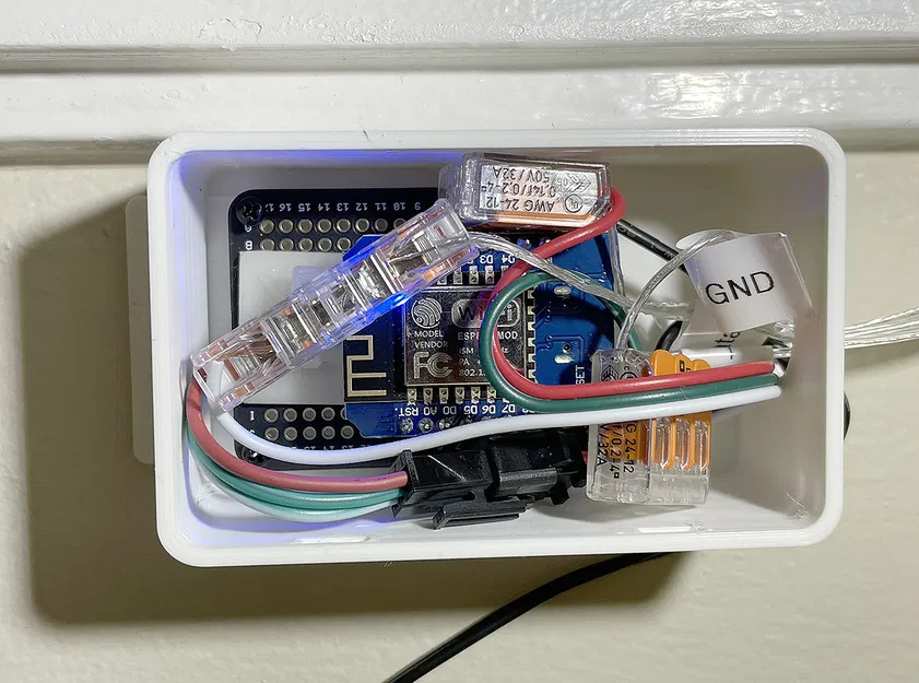 Hộp đựng PCB nhỏ ElectroCookie cho WLED có lỗ thông gió và tùy chọn mặt bích - Image 2