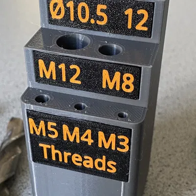 Hộp Gridfinity cho Lỗ Khoan Lõi (cho Ren)