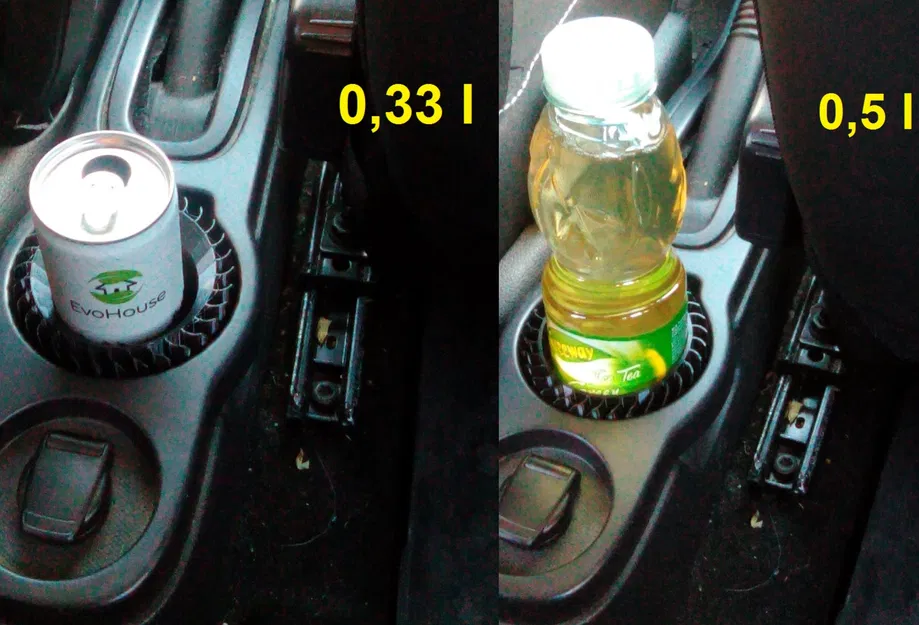 Adapter giữ ly nước trên xe hơi cho chai/lon 0.33 & 0.5L (Dacia Duster và nhiều xe khác) - Image 1