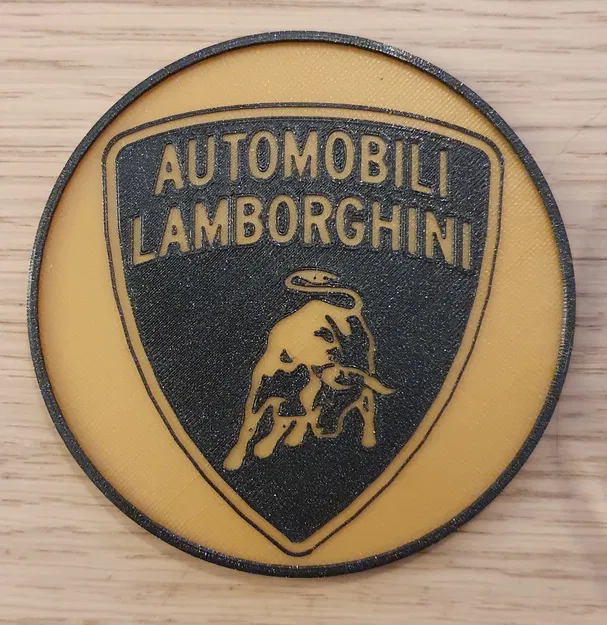 Đế Ly Bia Logo Lamborghini - Image 1