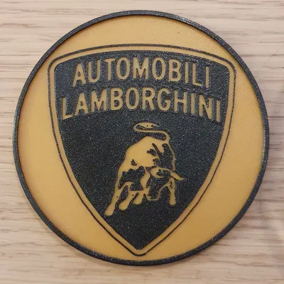 Đế Ly Bia Logo Lamborghini