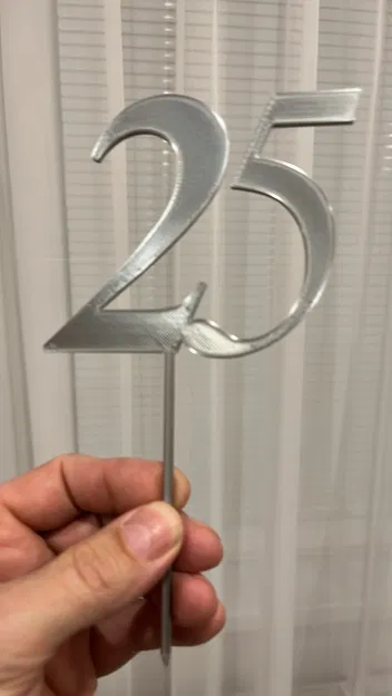 Zapich Torta 25 - Cắm Trang Trí Bánh Kem - Image 1