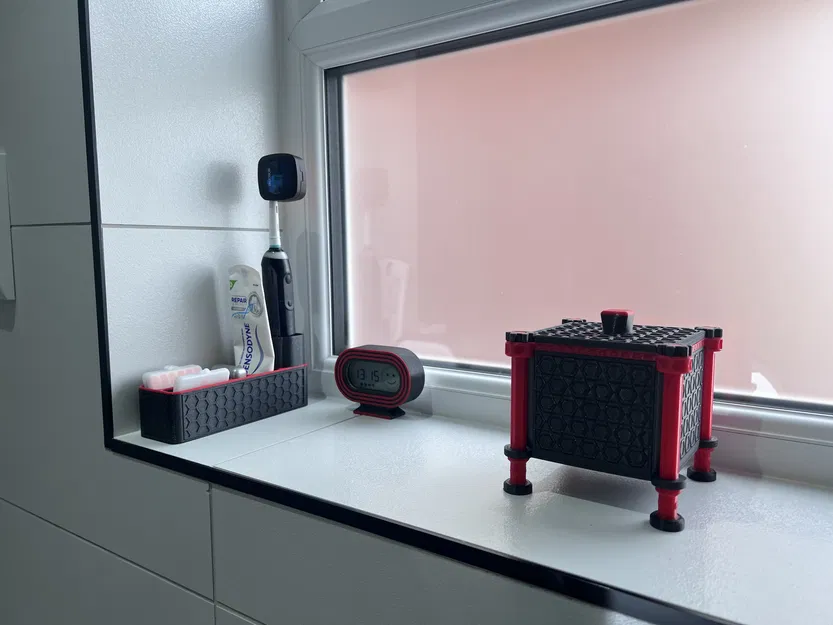 Hộp Đựng Đồ Nha Khoa Phòng Tắm Thiết Kế Lục Giác và Khay Xà Bông Tương Ứng - Image 7