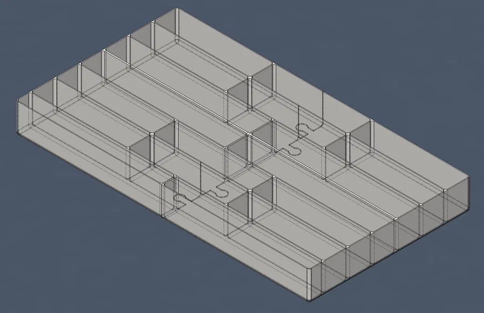 Khay Cắm Dao Kéo Lớn Vừa Hộc Tủ Ikea 278 x 505mm - Image 4