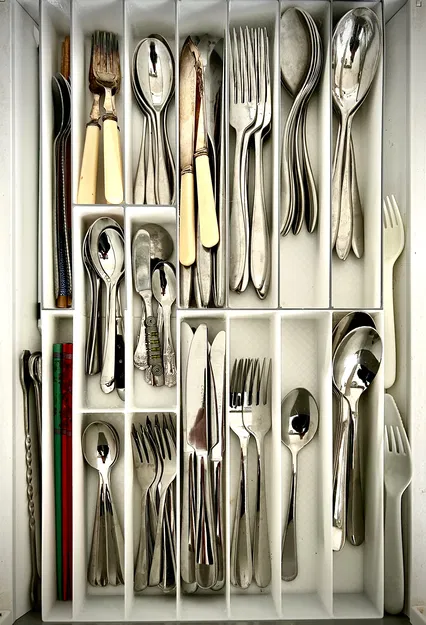 Khay Cắm Dao Kéo Lớn Vừa Hộc Tủ Ikea 278 x 505mm - Image 5