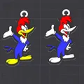 Móc khóa/mặt dây chuyền nhân vật hoạt hình Woody Woodpecker - Thumbnail 1