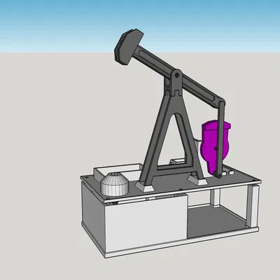 Máy Bơm Dầu Hoạt Động - Mô Hình Bơm Chất Lỏng