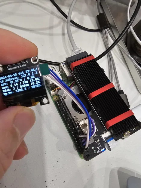 Vỏ case Raspberry Pi 5 + X1001 (NVMe) + SSD1306 (+ CC2652P) - Image 1