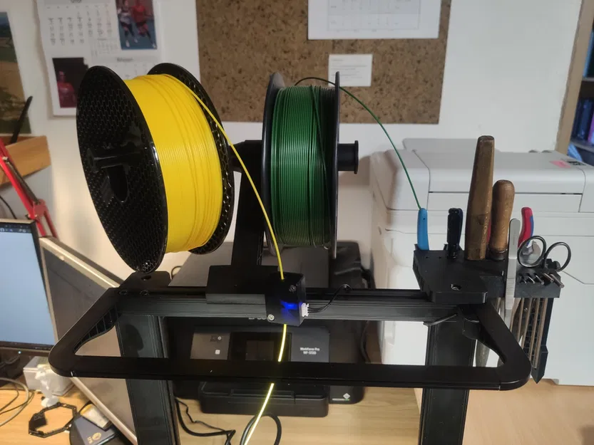 Cánh Tay Kẹp Cuộn Filament Lệch Tầm Dài Cho Ender 3 S1 - Image 1