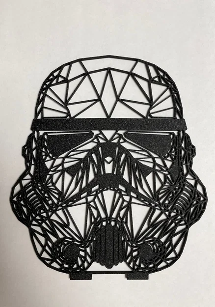 Tranh Nghệ Thuật Stormtrooper Hình Học Độc Đáo - Image 1