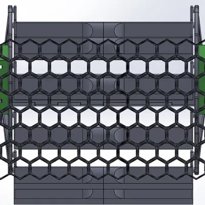 Giá đỡ xoay Gridfinity - Khung cài - Tường tổ ong
