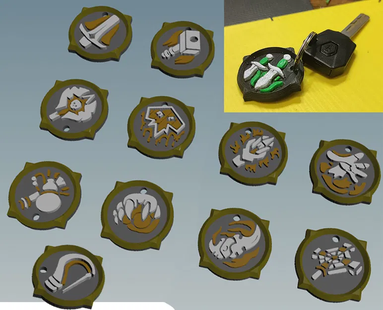 Móc Khóa Biểu Tượng Class Thế Giới Warcraft - Image 2