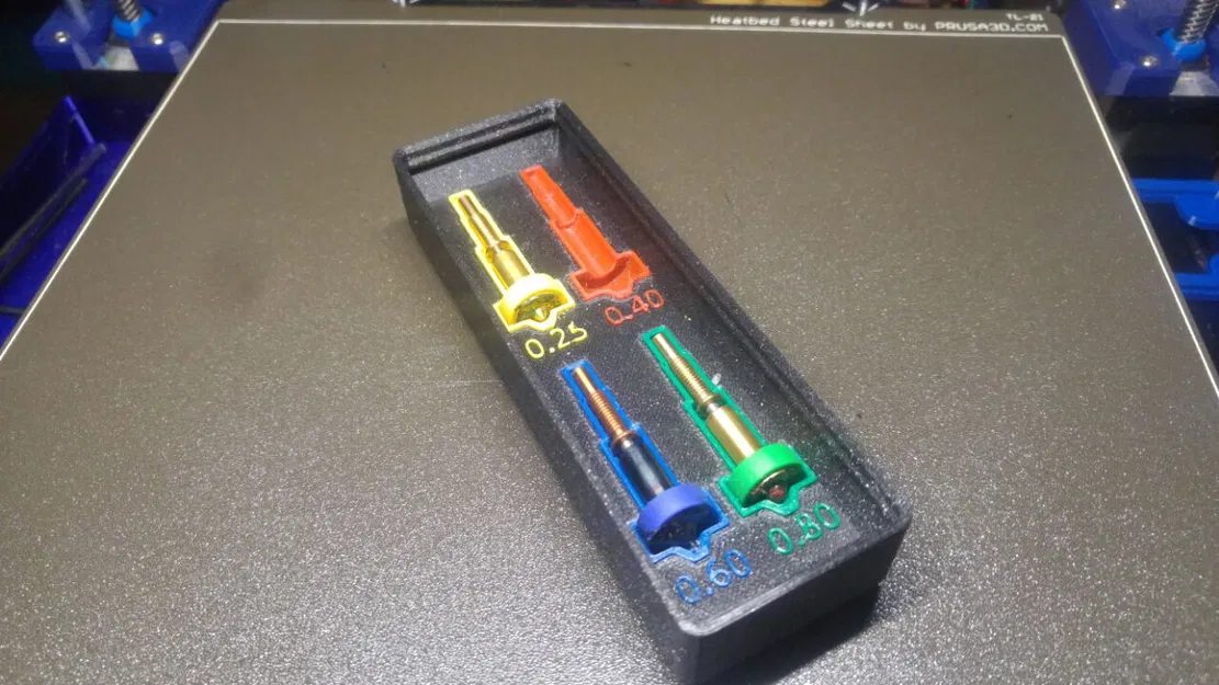 Hộp Đựng E3D Revo Nozzles - Gridfinity 1x3 - Image 1