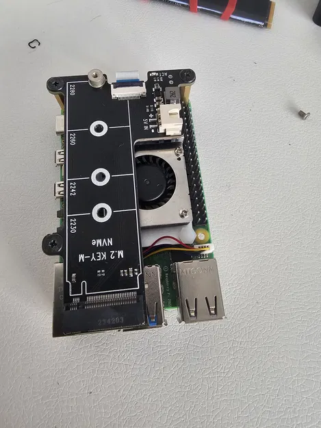 Vỏ case Raspberry Pi 5 + X1001 (adapter NVMe) dày 2mm - Image 5