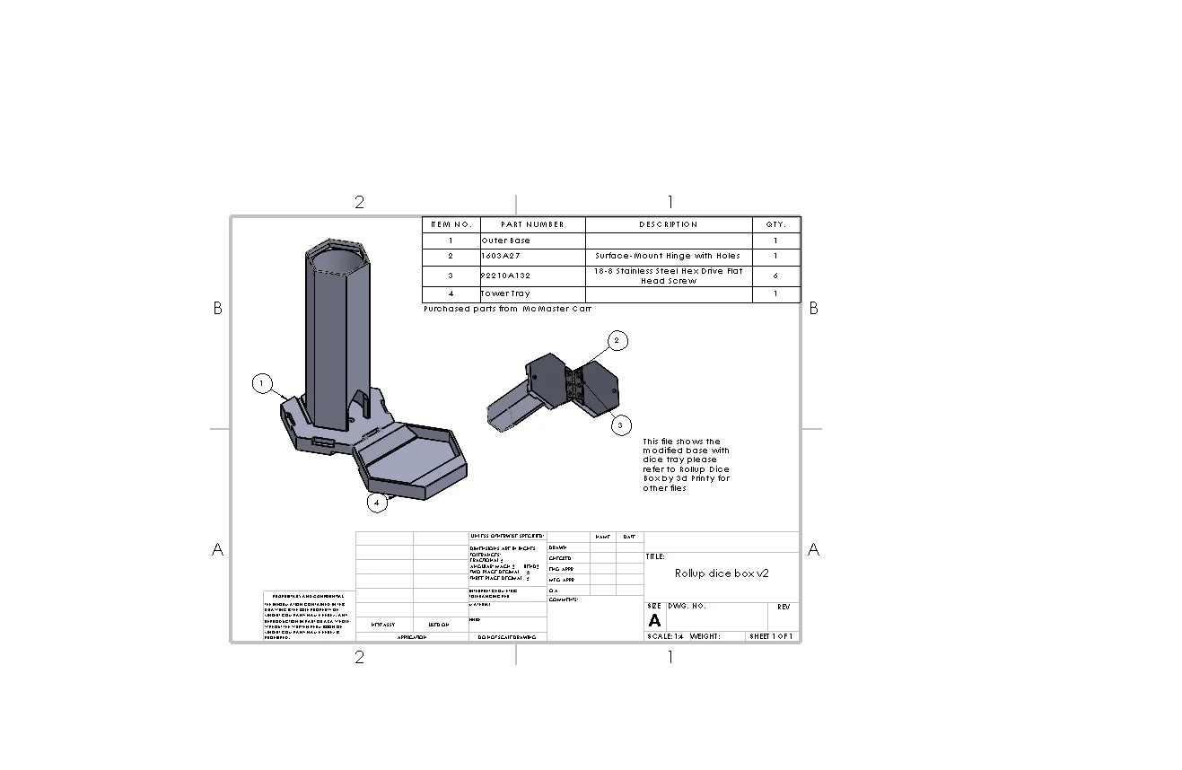 Tháp Xúc Xắc Cuộn Gắn Khay Chỉnh Sửa 1
