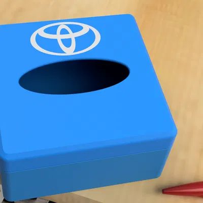 Hộp giấy ăn nhỏ có logo Toyota