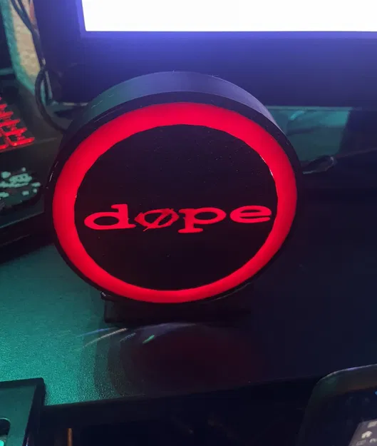 Hộp Đèn Logo Ban Nhạc Dope - Image 1